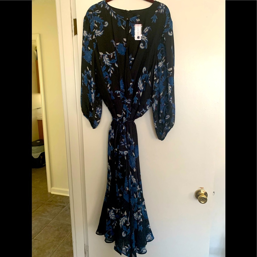 Lane Bryant A line floral dress size 26.